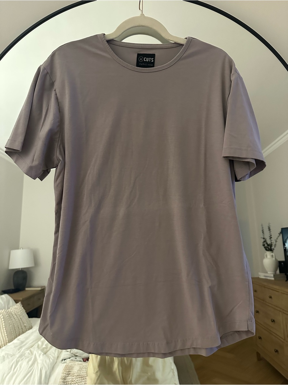 Cuts Clothing Short Sleeve Crew Tee in Dusty Mauve